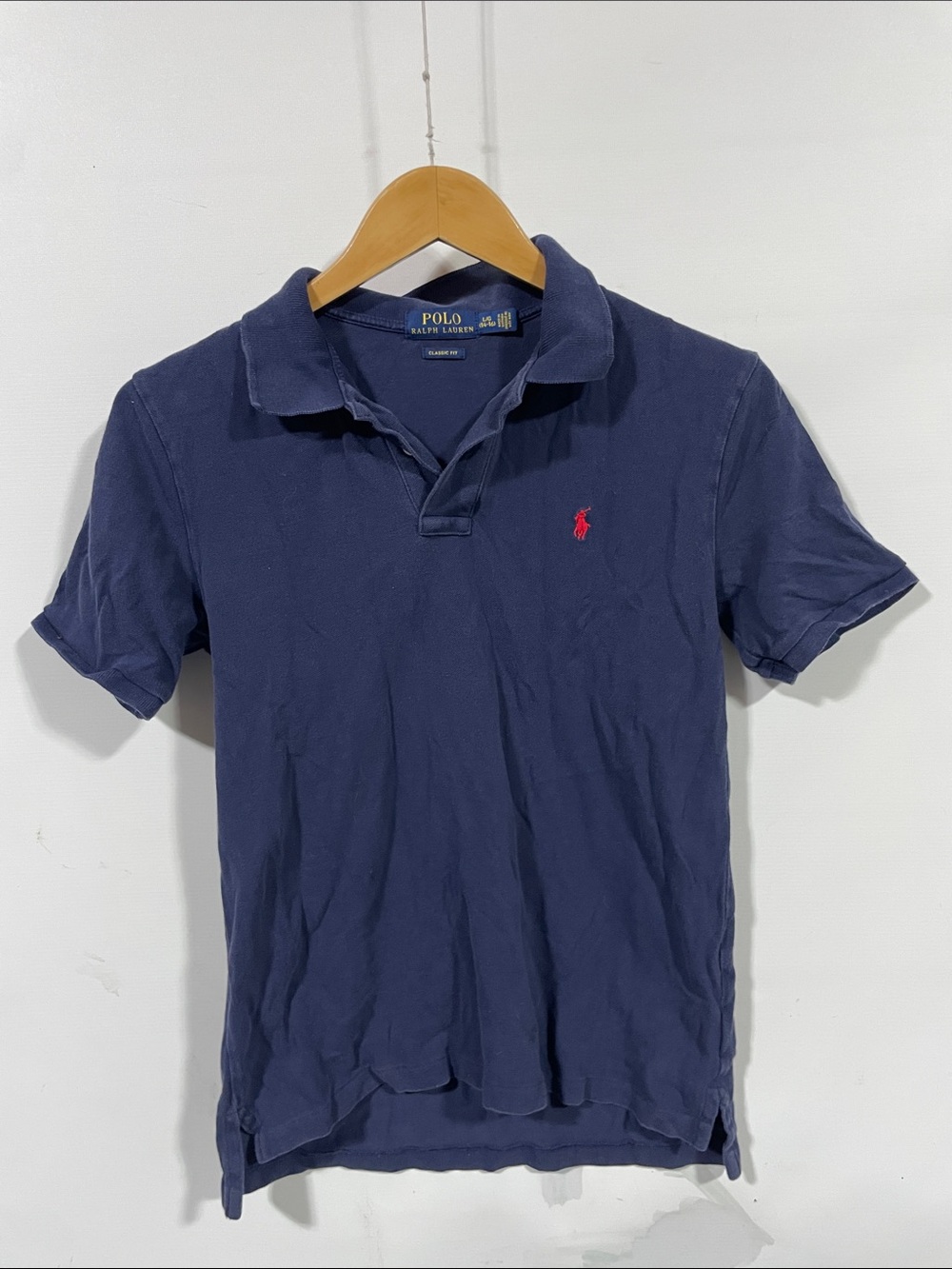 Polo by Ralph Lauren Navy Short-Sleeve Polo with Red Pony